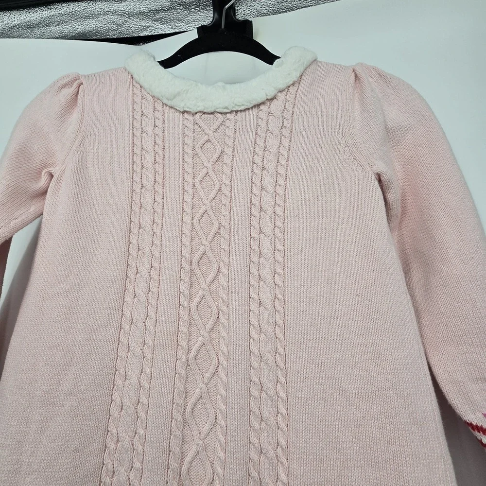 Gymboree‎ Gingerbread Man Cable Knit Sweater Dress Girls Sz 10 Holiday Christmas
